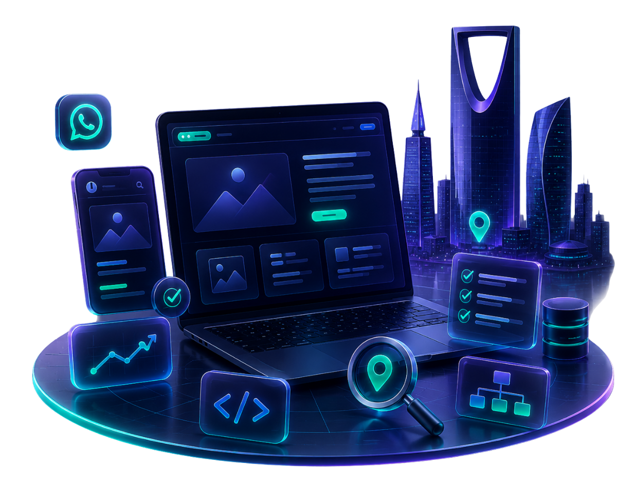 شركة تصميم مواقع في السعودية بهوية تقنية متقدمة